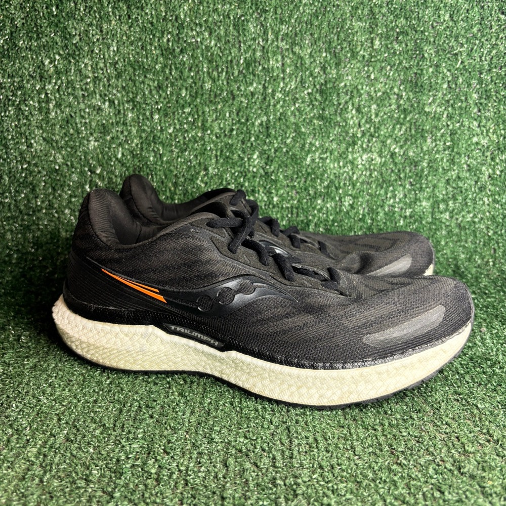 Saucony Triumph 19 S20678-10 Running Athletic Sporty Mesh Sneaker Black Mens 9.5